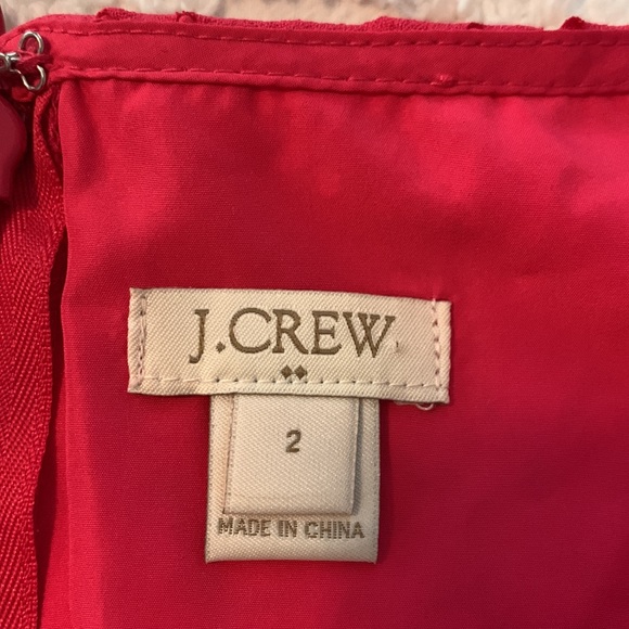 J.CREW HOT PINK A-LINE DRESS WITH LASER CUT FLORAL DESIGN - Picture 8 of 8